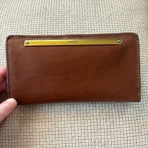 Fossil leather wallet